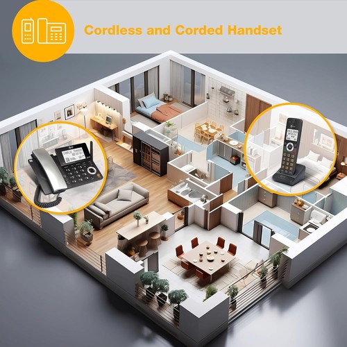 CL84218 Home Phone with Digital Answering, Intercom & Speakerphone Functionality - Picture 4 of 17