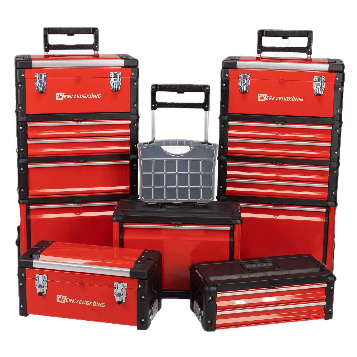 Toolkönig® carro de herramientas carro de taller sistema modular caja de herramientas vacía