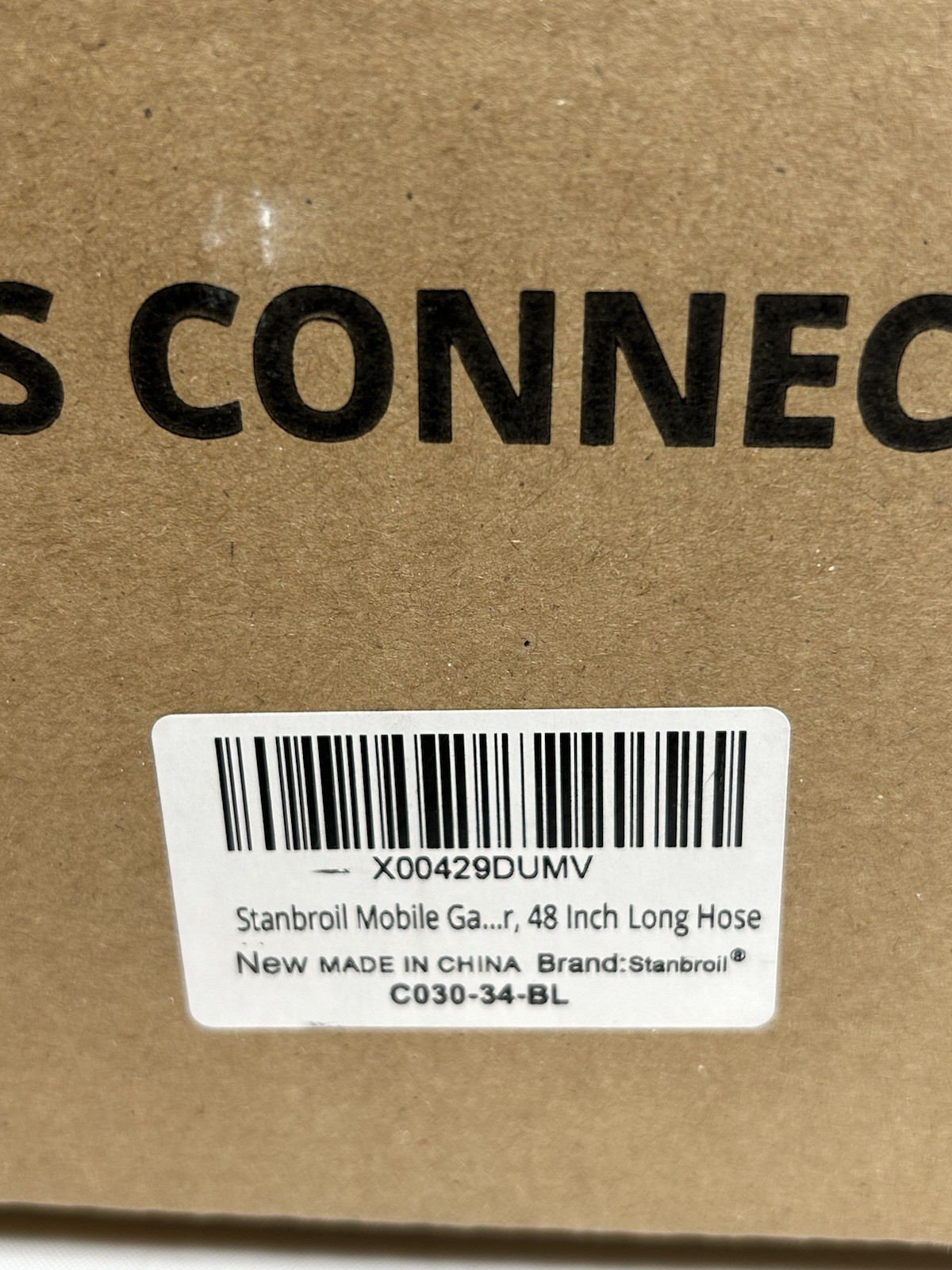 Stanbroil 48" Mobile Gas Connector 3/4 Hose Kit 2 Elbow Quick Connect Port Kit