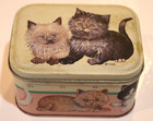 Vintage Bristol Ware Cat/Kittens Small Decorative Collectable Tin Lid — photo 1
