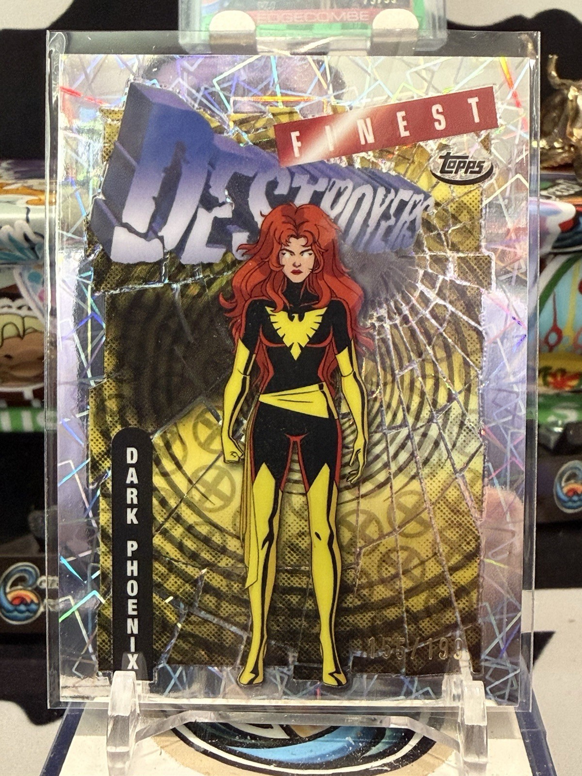 2025 Topps Finest Marvel X-Men '97 Laser Refractor RARE #87 Dark Phoenix /199 TZ