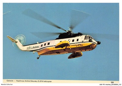 ASVP2-0156-AVIATION - Gatwick - Heathrow Airlink Sikorsky S-61N Hubschrauber