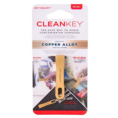 Keysmart CleanKey Mini Keychain - Brass