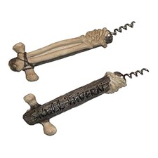 Bone Cork Screw Skull Tavern Pirate Halloween Party Accessory 6" New