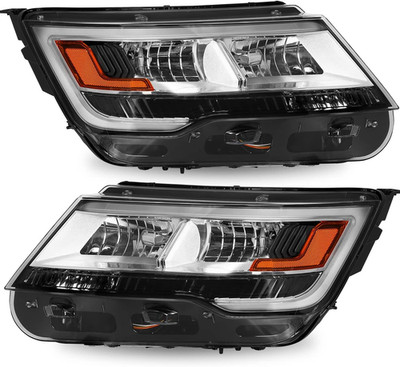 Headlight Assembly W/Led DRL Fit for 2016-2019 Ford Explorer Limited Platinum XL