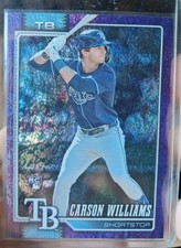 2026 Topps Series 1 - Carson Williams #25 Purple Rainbow Foil 229/250 (RC)