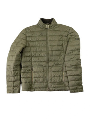 Barbour International Puffer Green Jacket Khaki Jacke Size Large Hartwell