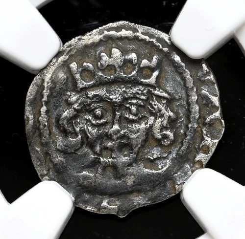 IRELAND. Edward IV, 1471-1483. Silver Penny. Dublin, Burns Type 5, NGC VF35