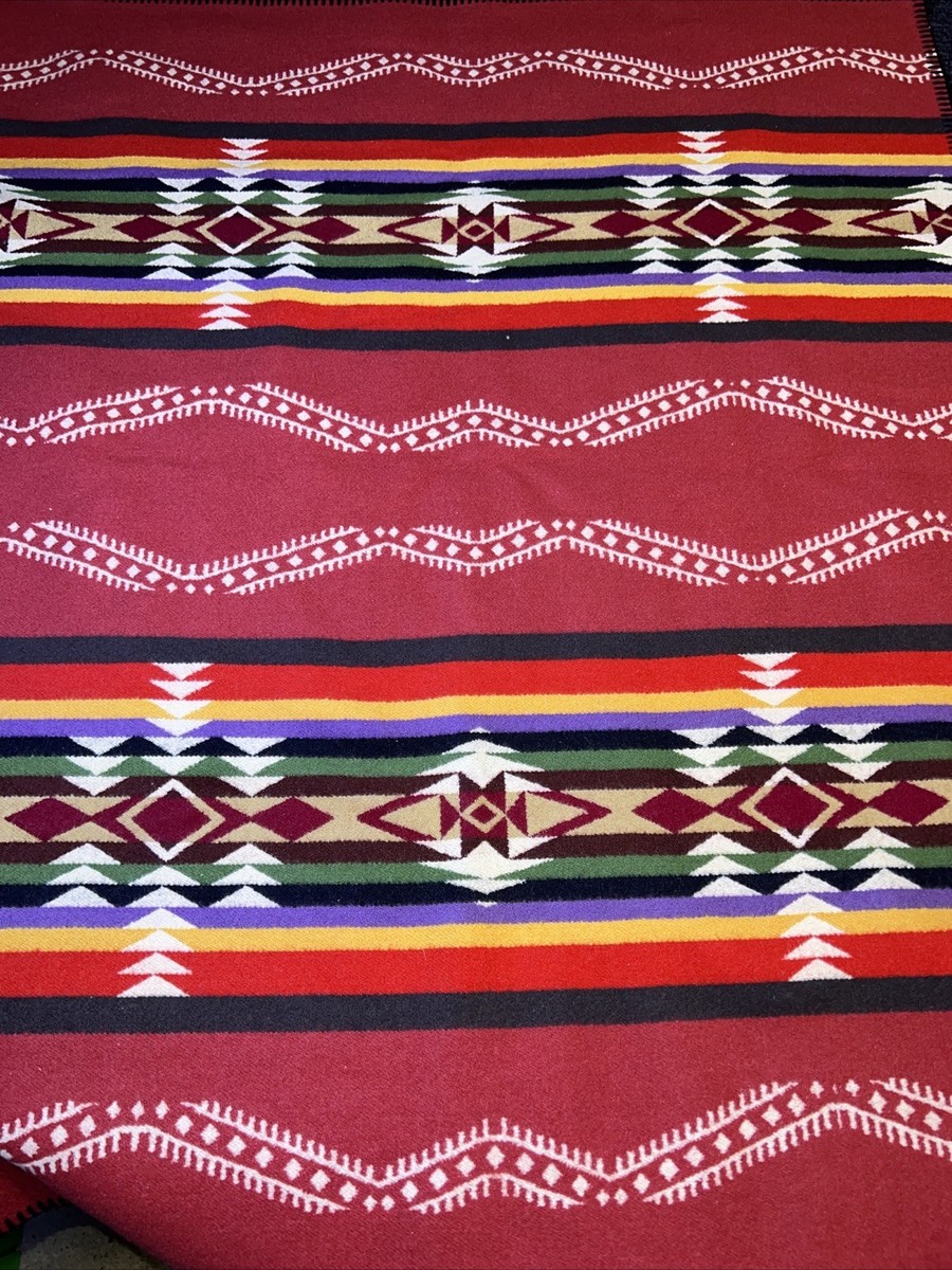 Pendleton Blanket Beaver State Wool 66x38 Rim Rock Collection USA