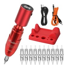 ATOMUS Tattoo Pen Machine Kit with Cordless Tattoo Power Supply Silicone Tatt...