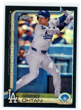 SHOHEI OHTANI 2025 TOPPS CHROME LOGOFRACTOR BLACK REFRACTOR /10 LA DODGERS READ