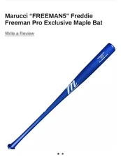 Marucci Freddie Freeman FREEMAN5 Pro Exclusive Model Wood Bat - MVE4FRE -32”