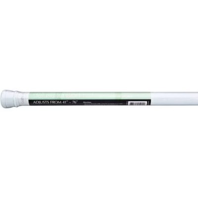 Bath Bliss 42'' - 72'' Tension Shower Rod in White
