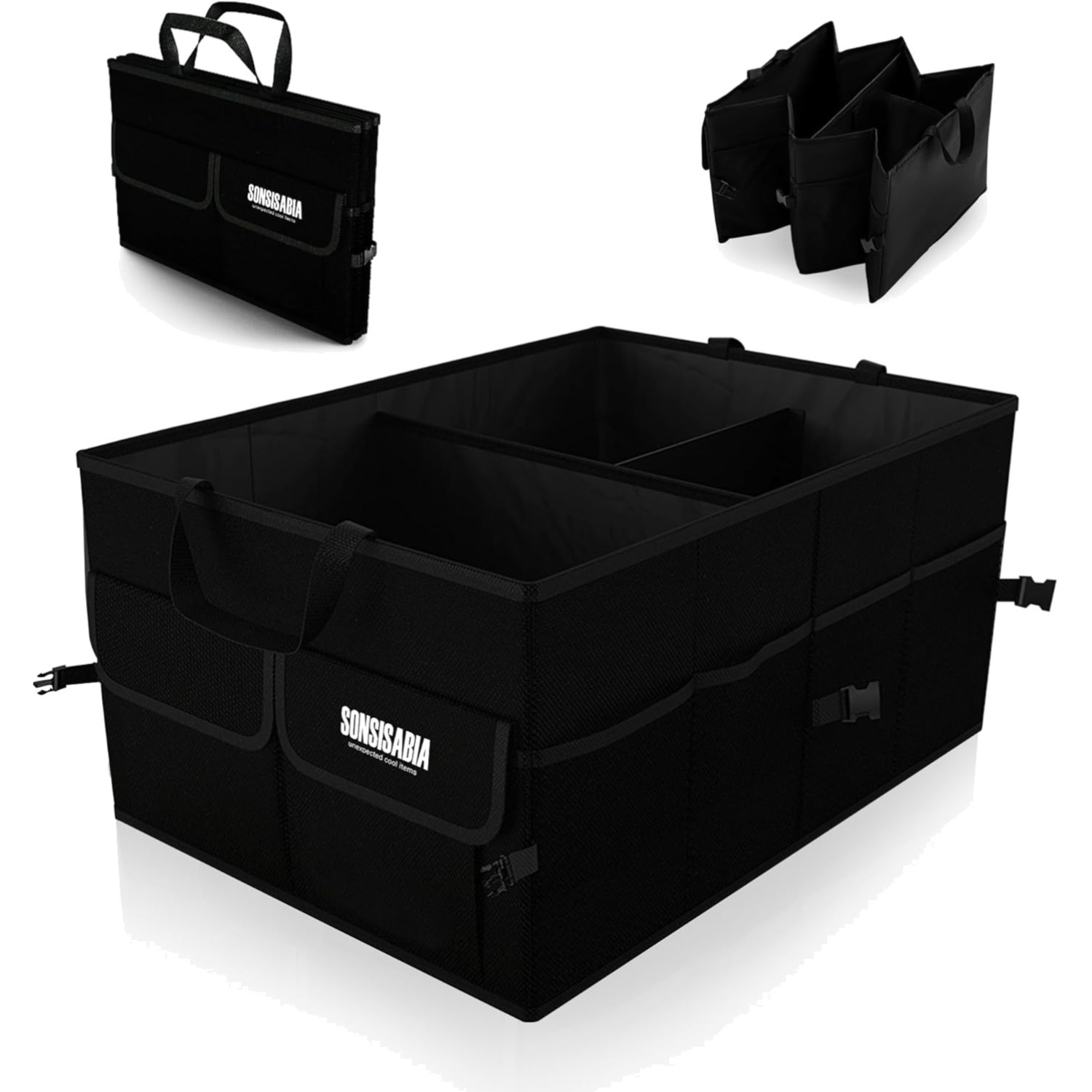 Organiseur de coffre voiture pliable : la solution au désordre des courses en SUV