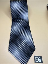 An Huesen Striped Silk Tie 57  X 3.5  