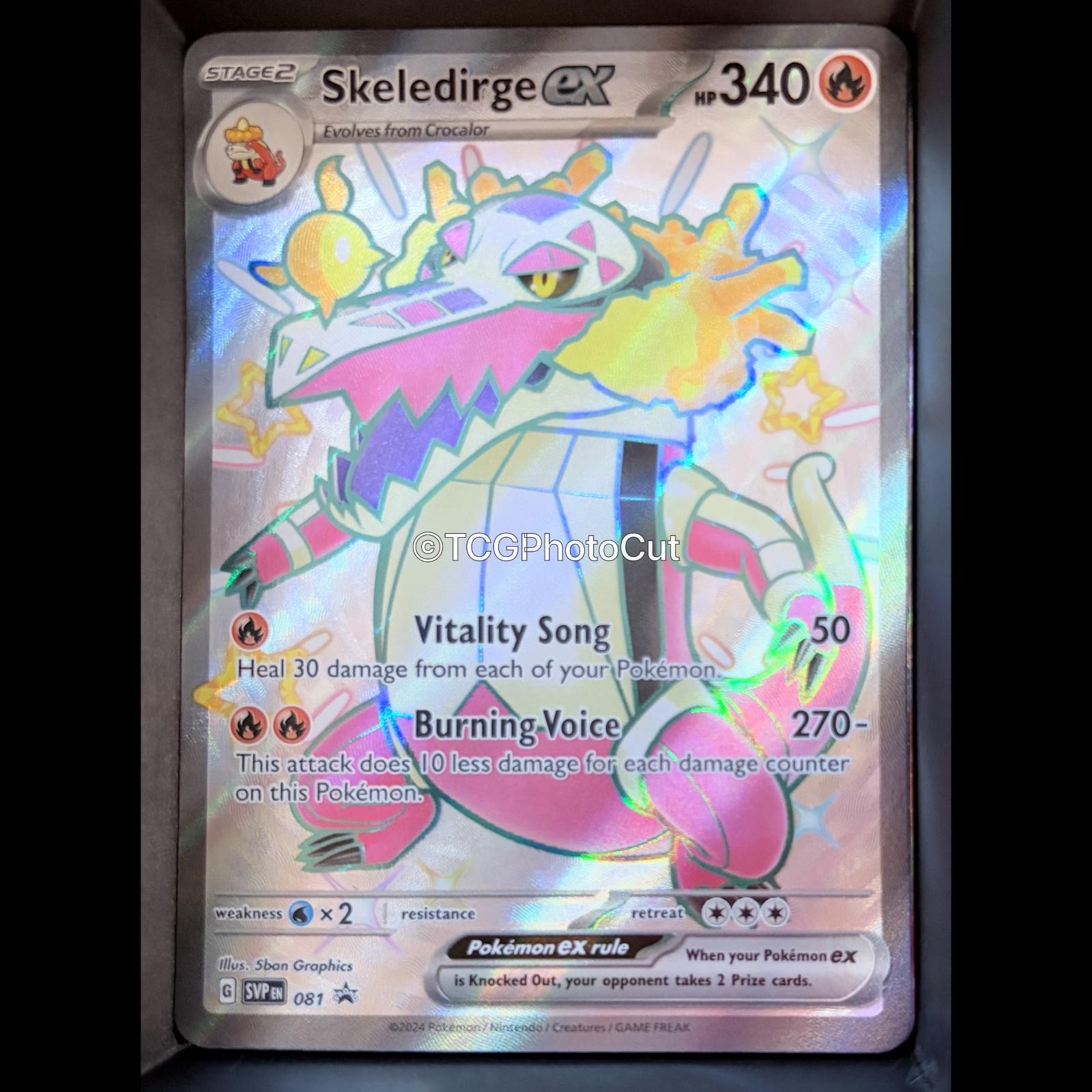 Scarlet & Violet Promo SKELEDIRGE EX 081 Holo P Pokemon NM