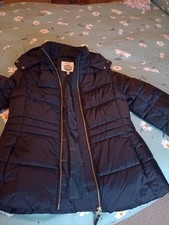 Womens Joules Hadlow Coat Size 10 Navy