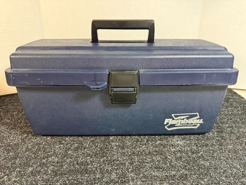 Flambeau Blue Copolymer Resin Utility Tool Box, 14.5" x 7.5" x 5.25"