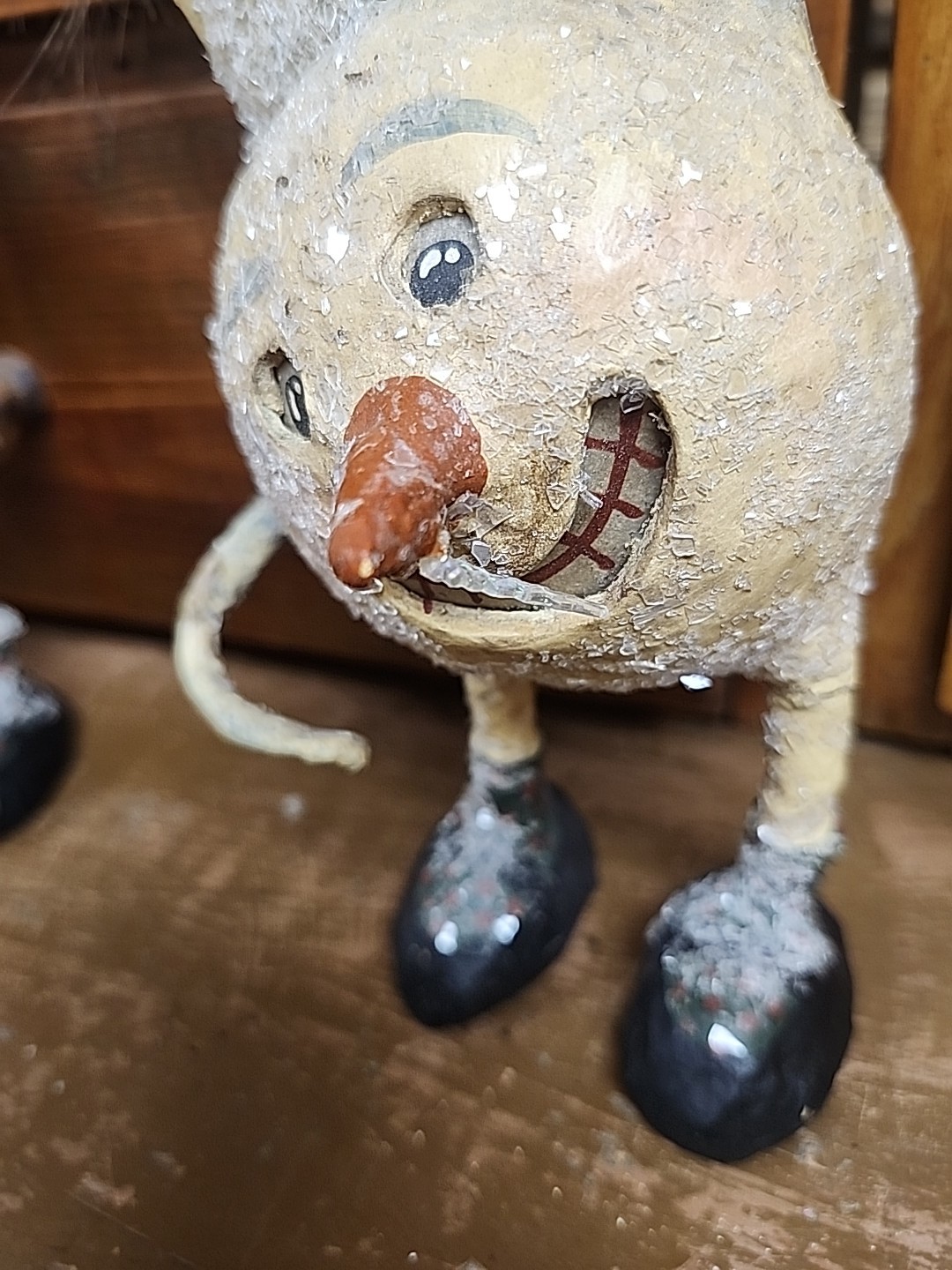 3 BETHANY LOWE Frosty Winter Chilly Icicles VIRGINIA BETOURNE Paper Mache READ