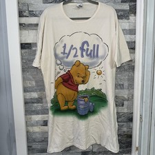 The Disney Store Vintage 1/2 Full Winnie The Pooh Women Night Shirt Nightgown OS