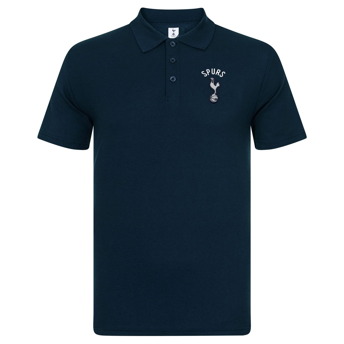 Tottenham Hotspur FC Official Crest T-Shirt - Navy, Men's Sizes S-3XL, 100% Cotton