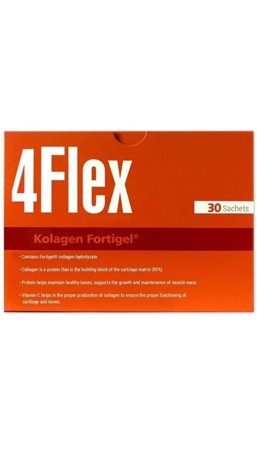 Kolagen, 4FLEX 4 FLEX Natural Collagen Hydrolyzate + Vitamin C 30 sachets, 4fex - Image 4