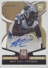 2014 Panini Elite Rookie Status Gold Die-Cut 99/199 Kony Ealy #158 Auto 0f8