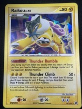 Pokemon TCG Secret Wonders Raikou 16/132 Rare Card Cracked Ice Holo LP on eBay