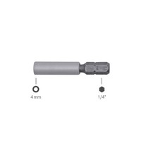 Bit Adapter 1/4 Zoll Auf 4 Mm Bits GesamtläNge 42,5 Mm