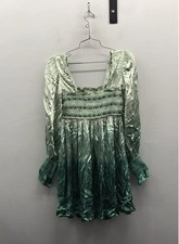 Urban Outfitters Women's Light Blue Smocked Ombre Viscose Mini Dress NWT Sz S