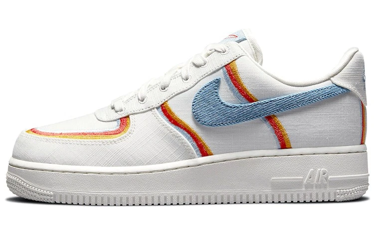 Nike Air Force 1 Low Sail Denim Swoosh W for sale | eBay