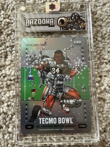 Bo Jackson Battle Arena Tecmo Bowl K-Mack Steel Silver Battle Foil