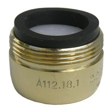 09-1983 Small Male Faucet Aerator with 13/16 x 27 Thread, Polished Brass