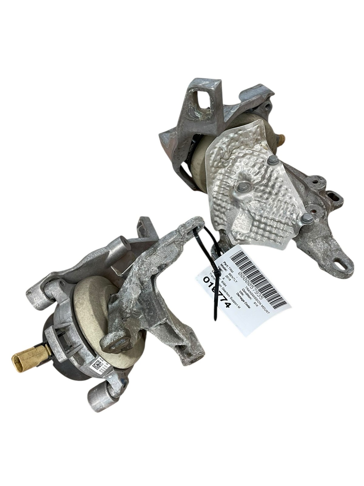 2015-2020 BENTLEY BENTAYGA Transmission Gearbox Support Bracket Set Left & Right