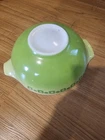 Vintage Pyrex Cinderella Bowl 444 Green Dots and Squares Mixing