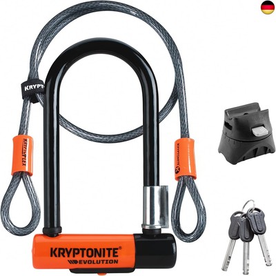 Kryptonite Evolution Mini-7 Bügelschloss - Sicherheitsgrad 7/10, robustes 