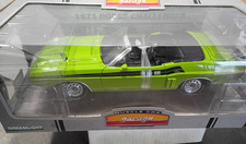 1971 Dodge Challenger Greenlight 118 Diecast Car Green Convertible