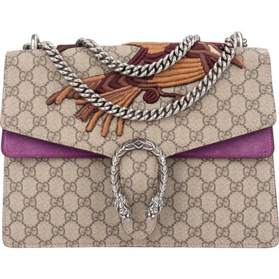 Gucci Limited Bird GG Monogram Dionysus Shoulder Bag Tasche