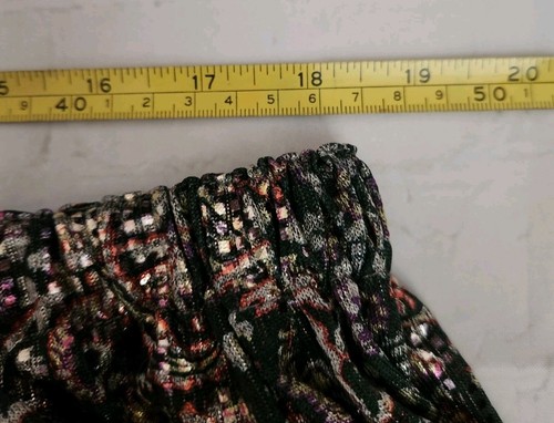 NWT ba&sh Metallic Paisley Off The Shoulder Top Blouse Puffed Sleeve S - Picture 16 of 16