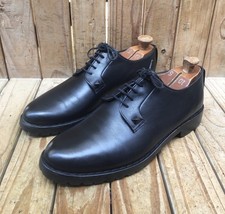 Valentino Garavani black derby Mens leather dress shoes EUR 43 UK 9 US 10 