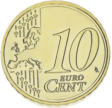 Germany 10 euro cents 2023 UNC D