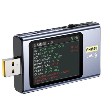 USB Voltage Current Meter Voltmeter Ammeter Type-C QC/PD Decoy with Bluetooth