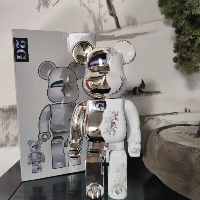 BE@RBRICK SORAYAMA × 2G Silver 100%&amp;400% BE@RBRICK, Hajime Sorayama, Daniel Arsham | 2G 400% + 100