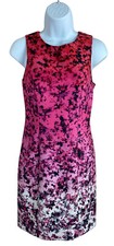 Vince Camuto Ombre Floral Sheath Dress Sz 2 Sleeveless