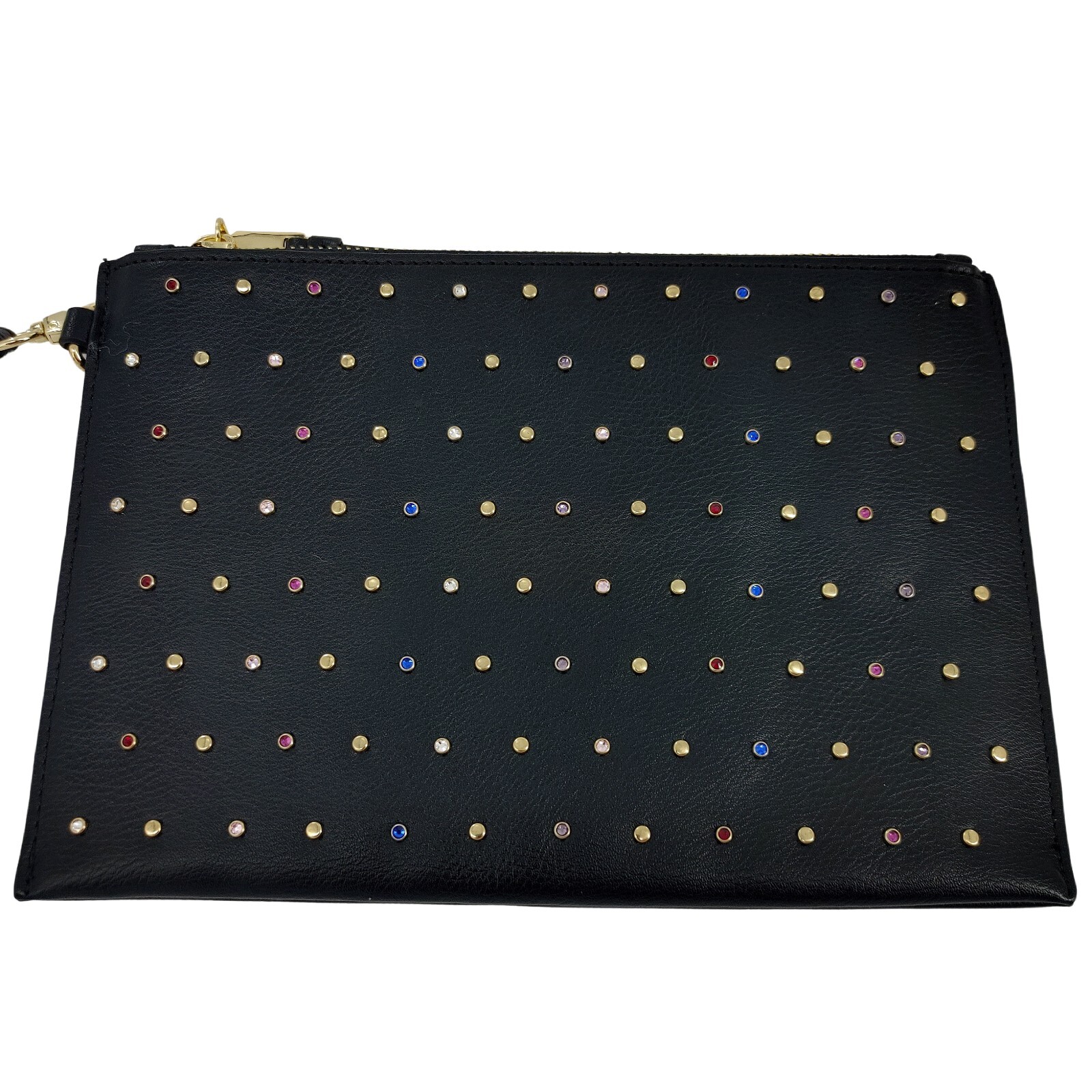 INC International Concepts Rhinestone Studded Faux Leather Wristlet