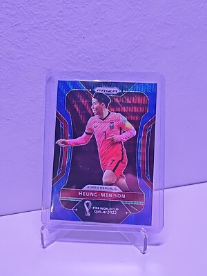 2022 Panini Prizm World Cup Qatar Blue Prizm /199 Heung-Min Son