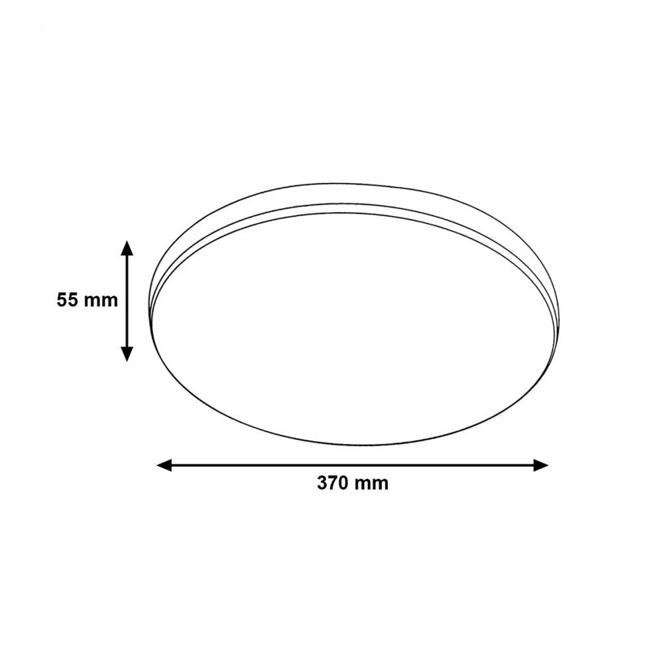 Plafoniera LED 48W/72W 3 Tonalità di Luce Ultra Sottile IP44 per Soffitto - Immagine 4 di 4