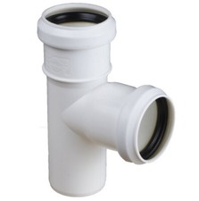 Abwasserinstallation T-Stück-Verbindungsstück 50 / 32mm Rohrdurchmesser 90°