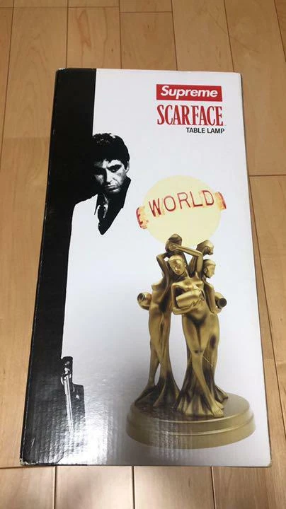 Supreme Scarface Collaboration 17aw The World is Yours Lamp Super Rare