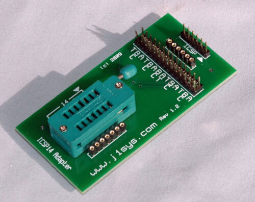 ICSP Adapter ZIF 8/14 Pin BILD Verwendung mit PICkit 2, 3 oder 4 - Bild 1 von 1